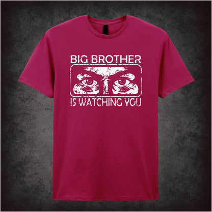 Big Brother Is Watching You – Dystopian Cult Graphic T-Shirt