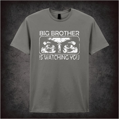 Big Brother Is Watching You – Dystopian Cult Graphic T-Shirt