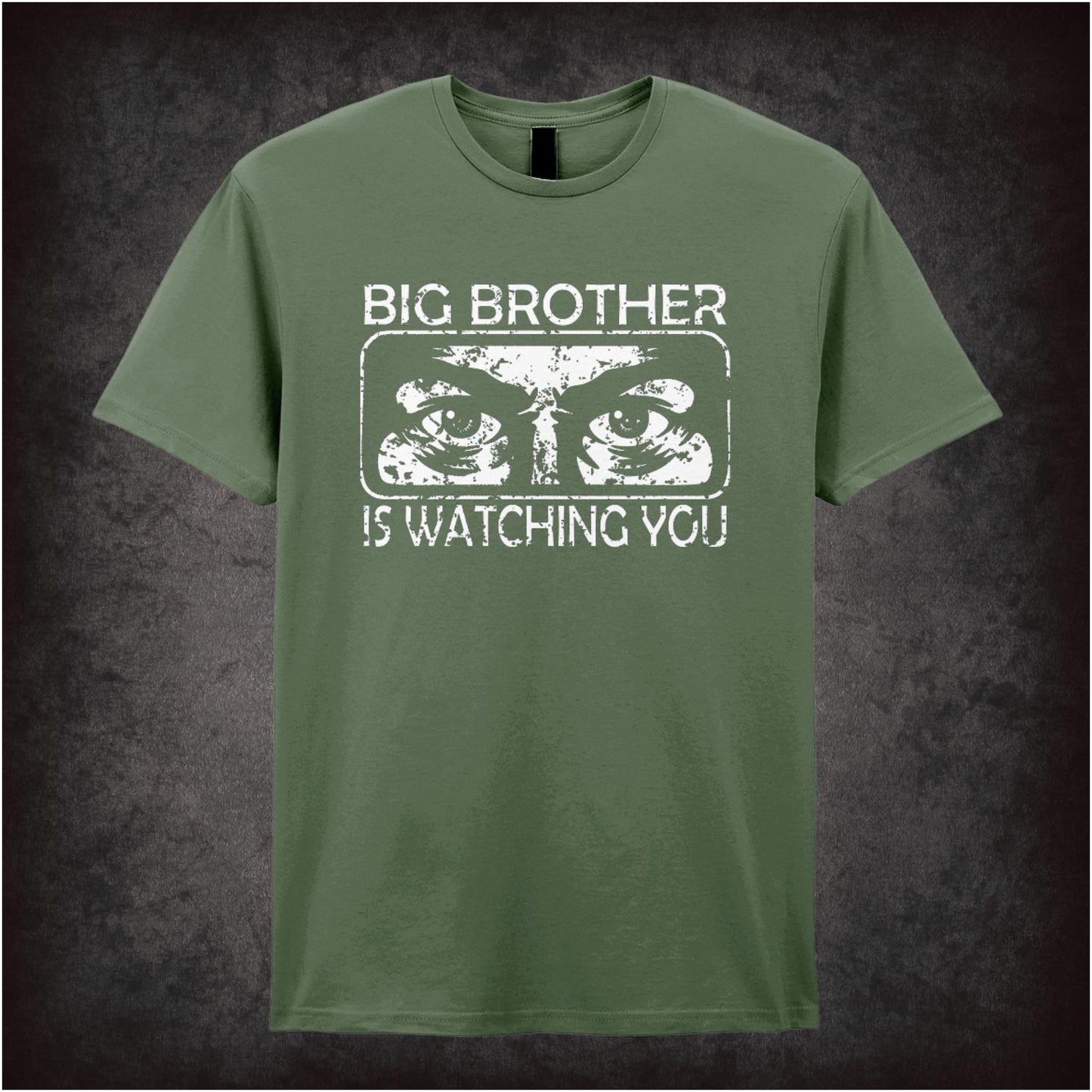 Big Brother Is Watching You – Dystopian Cult Graphic T-Shirt