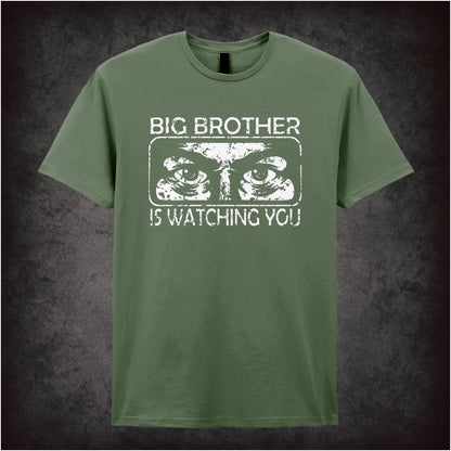 Big Brother Is Watching You – Dystopian Cult Graphic T-Shirt