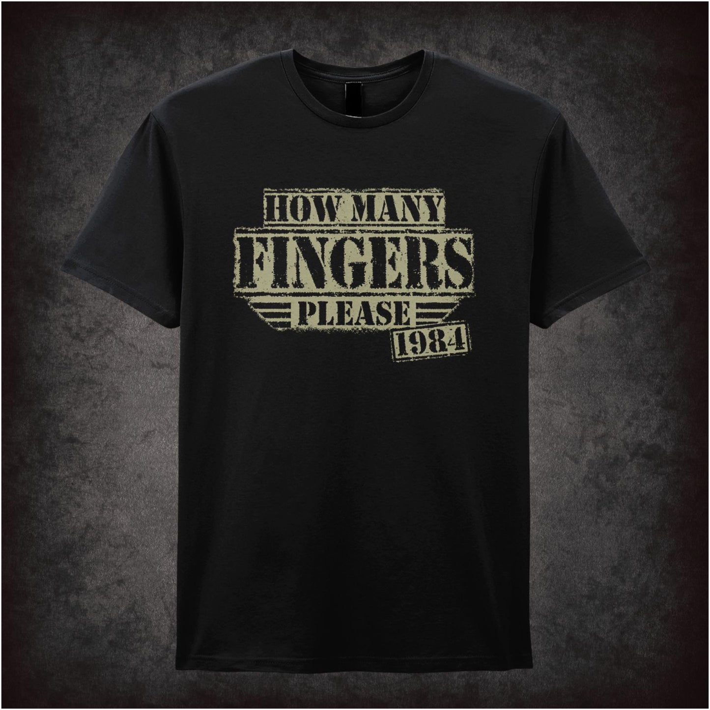 how many fingers please thought control T-shirt from Nineteen Eighty-Four