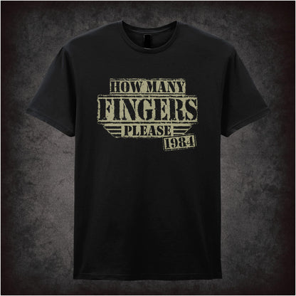 how many fingers please thought control T-shirt from Nineteen Eighty-Four