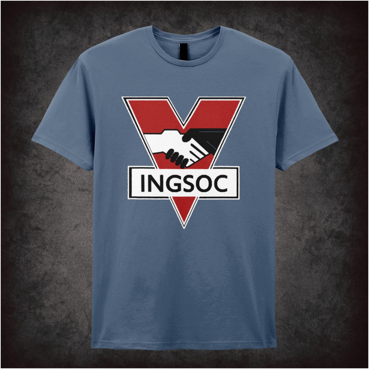 Ingsoc War Is Peace 1984 inspired unisex T-shirt with graphic design