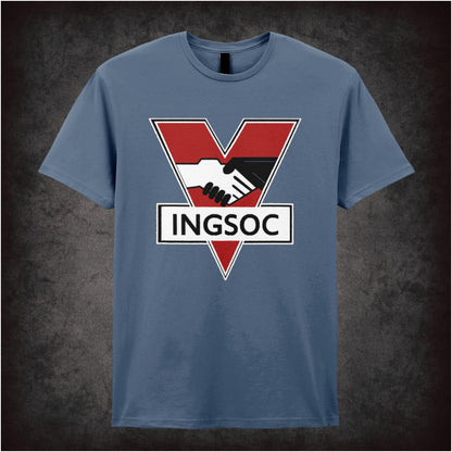Ingsoc War Is Peace 1984 inspired unisex T-shirt with graphic design