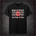 War Is Peace Freedom Is Slavery Ignorance Is Strength Welcome To 1984 – Dystopian Cult Graphic T-Shirt