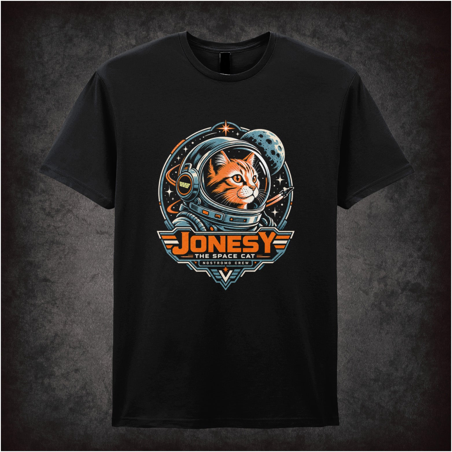 Jonesy the space cat T-shirt in black from Alien