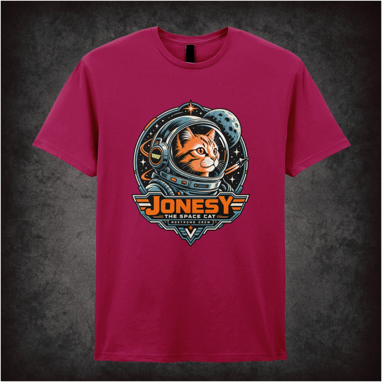Jonesy the space cat T-shirt in cardinal red from Alien