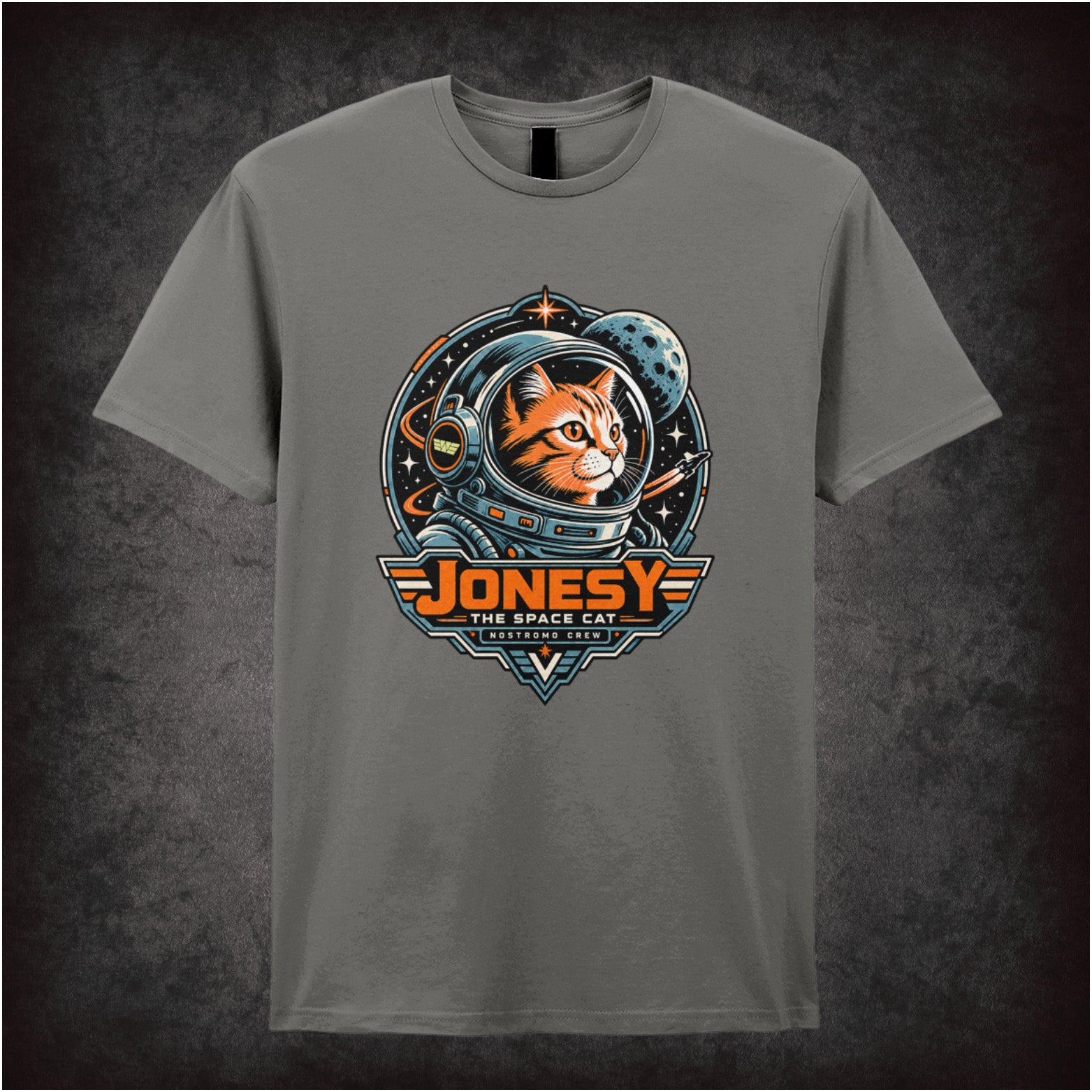 Jonesy the space cat T-shirt in charcoal from Alien