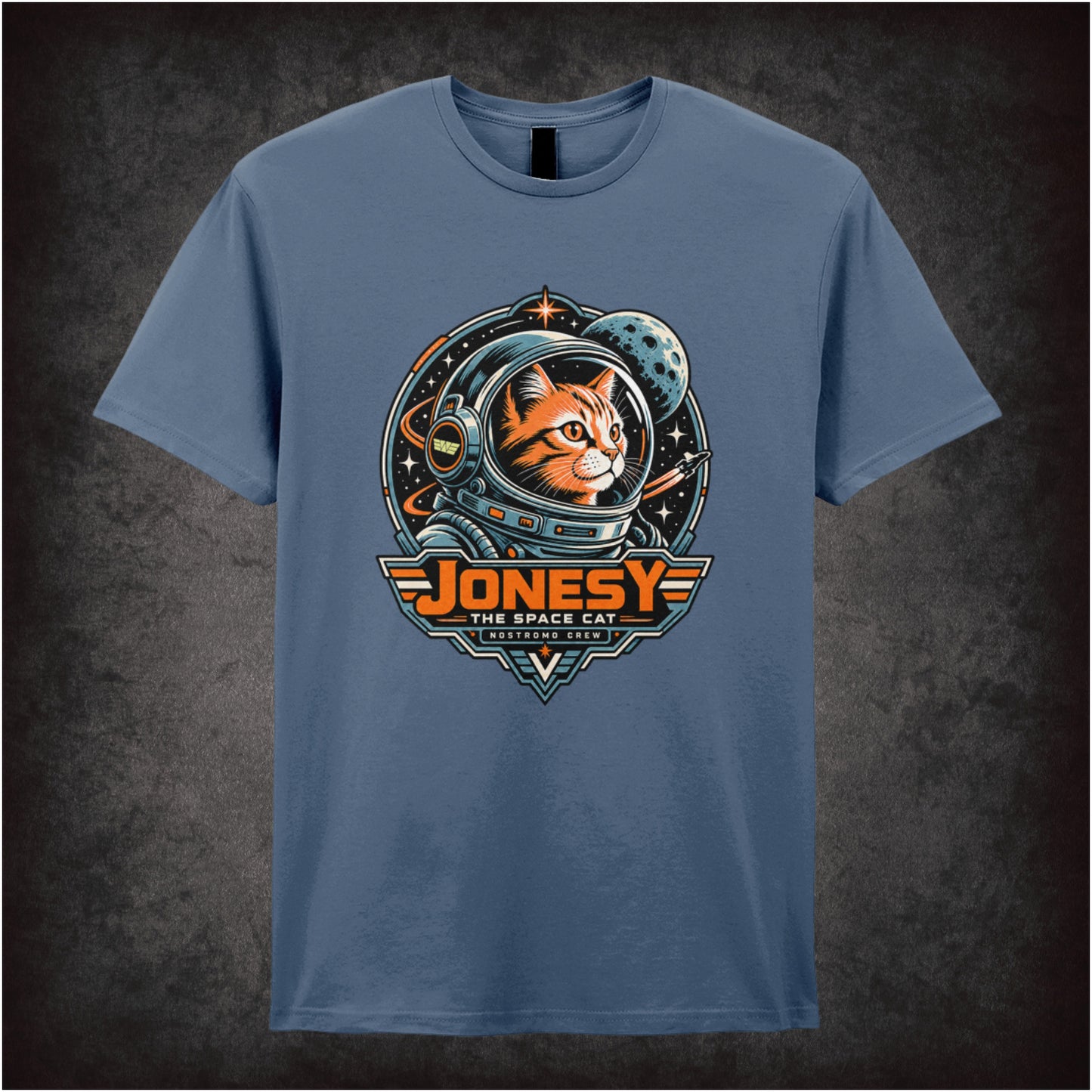 Jonesy the space cat T-shirt in indigo from Alien
