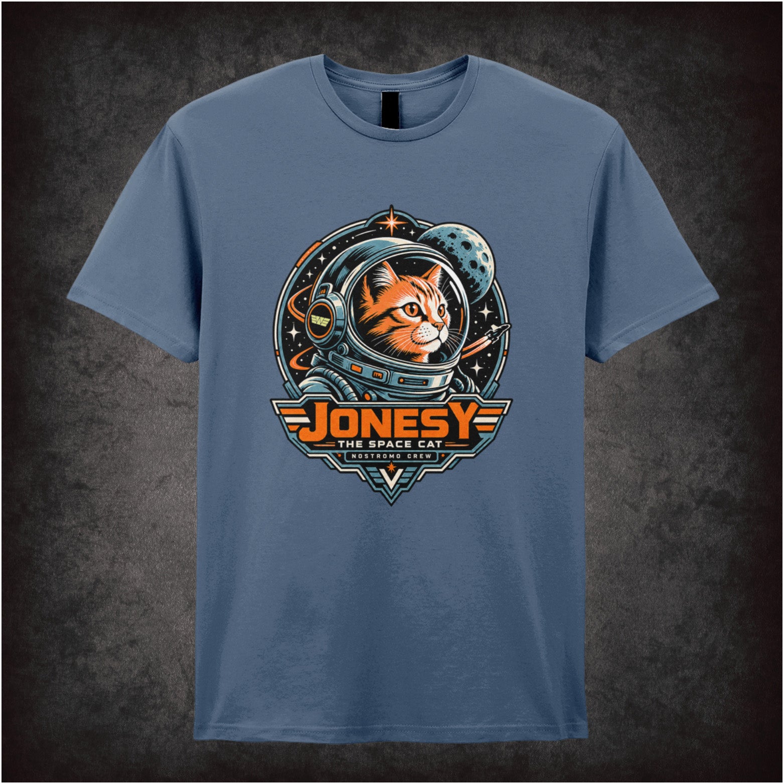 Jonesy the space cat T-shirt in indigo from Alien