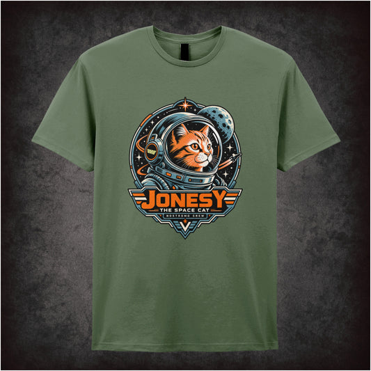 Jonesy the space cat T-shirt in military green from Alien