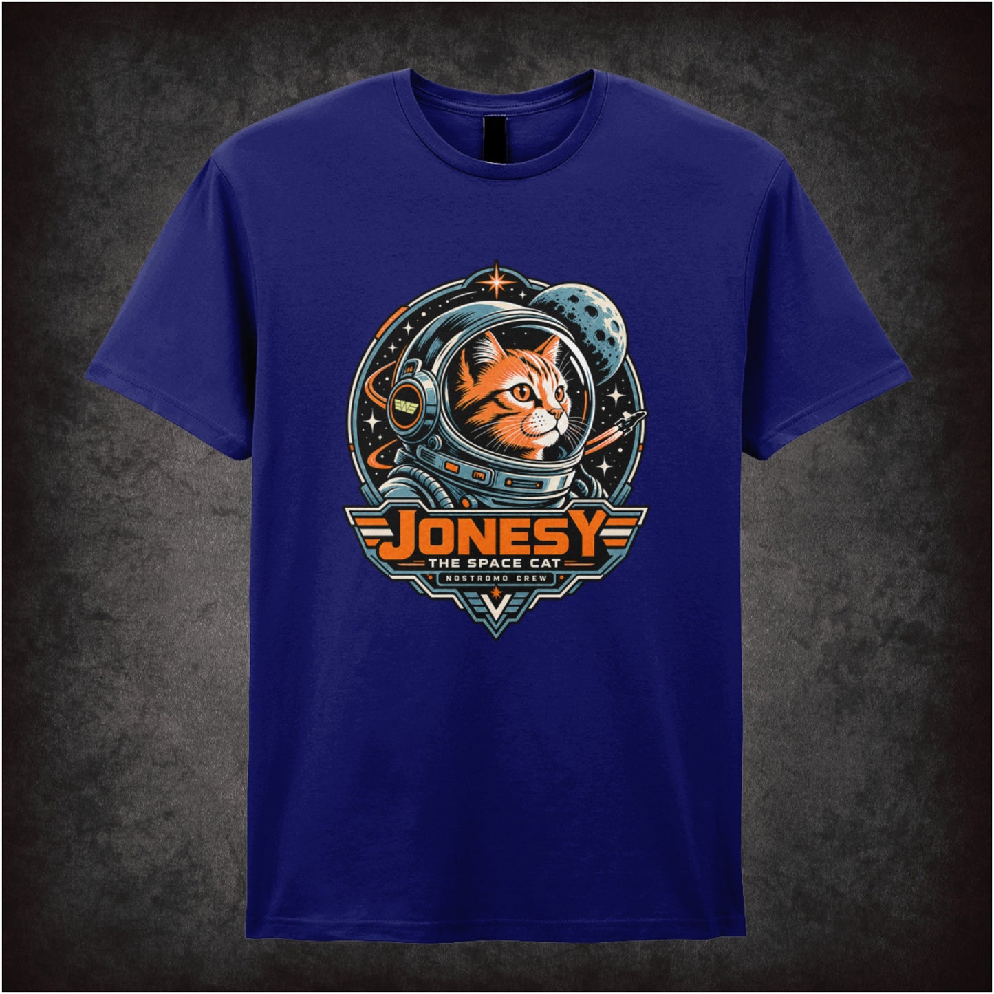 Jonesy the space cat T-shirt in navy from Alien