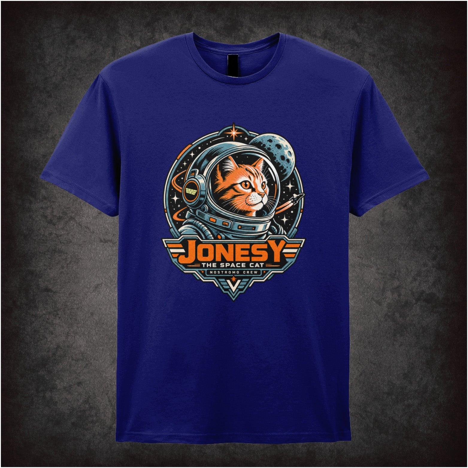Jonesy the space cat T-shirt in navy from Alien