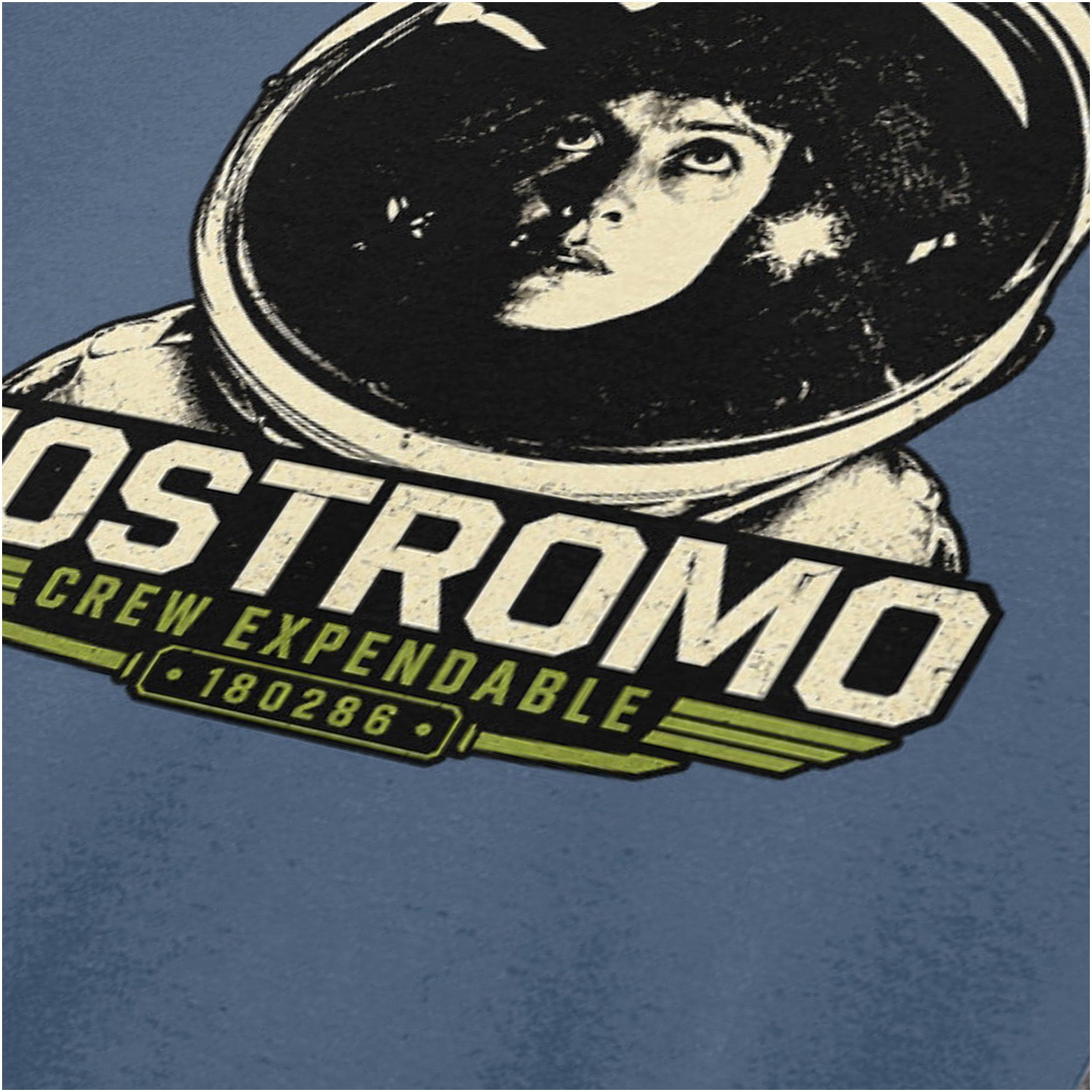 Ellen Ripley close up T-shirt in indigo from Alien