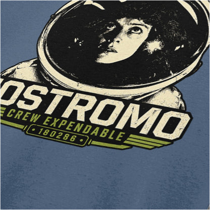Ellen Ripley close up T-shirt in indigo from Alien