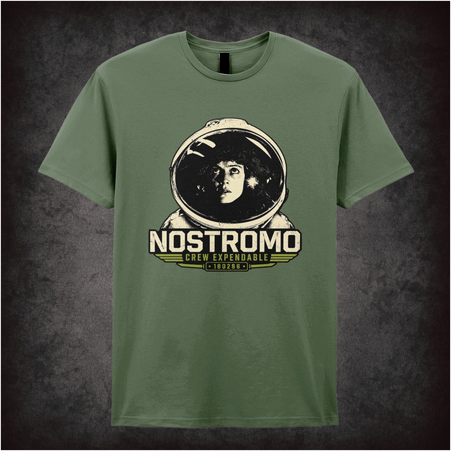 Ellen Ripley T-shirt in military green from Alien