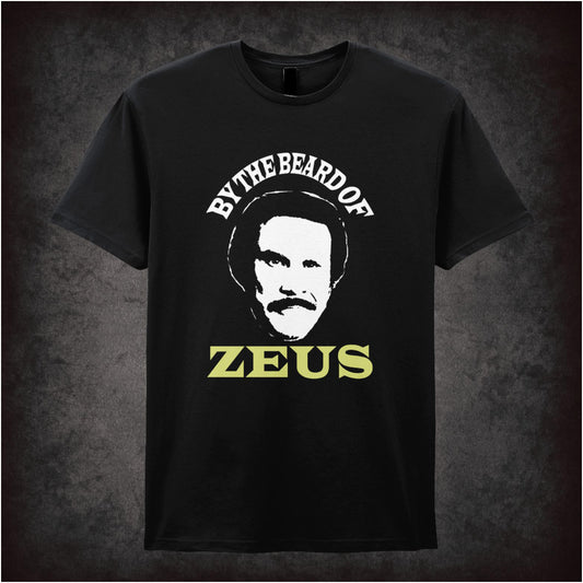 By the Beard of Zeus – Cult Comedy Graphic T-Shirt