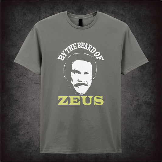 By the Beard of Zeus Anchorman inspired unisex T-shirt with graphic design