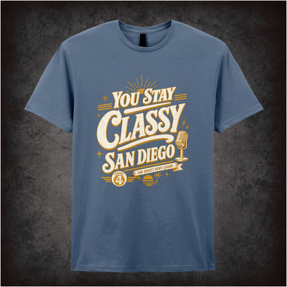 ‘You Stay Classy San Diego’ quote T-shirt from Anchorman: The Legend of Ron Burgundy