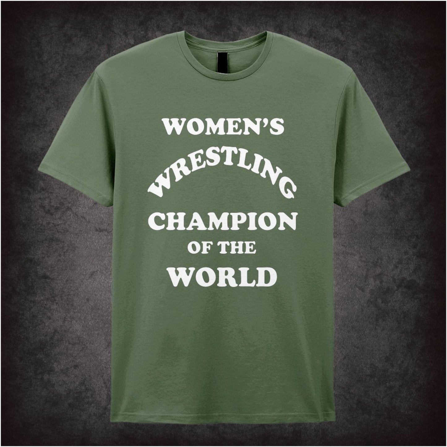 Andy Kaufman “Women’s Wrestling Champion of the World” T-shirt (inspired by his wrestling persona)