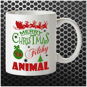 Merry Christmas Ya Filthy Animal - Home Alone Inspired Mug