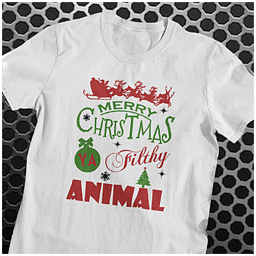 Merry Christmas Ya Filthy Animal - Home Alone Inspired Unisex T Shirt