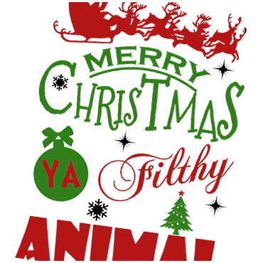 Merry Christmas Ya Filthy Animal - Home Alone Inspired Unisex T Shirt