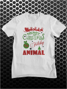 Merry Christmas Ya Filthy Animal - Home Alone Inspired Unisex T Shirt