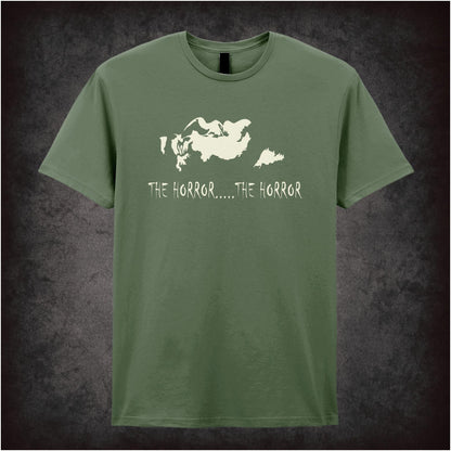 Silhouette scene ‘The horror… the horror’ quote T-shirt from Apocalypse Now