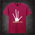 Area 51 Handprint – Cult UFO Graphic T-Shirt