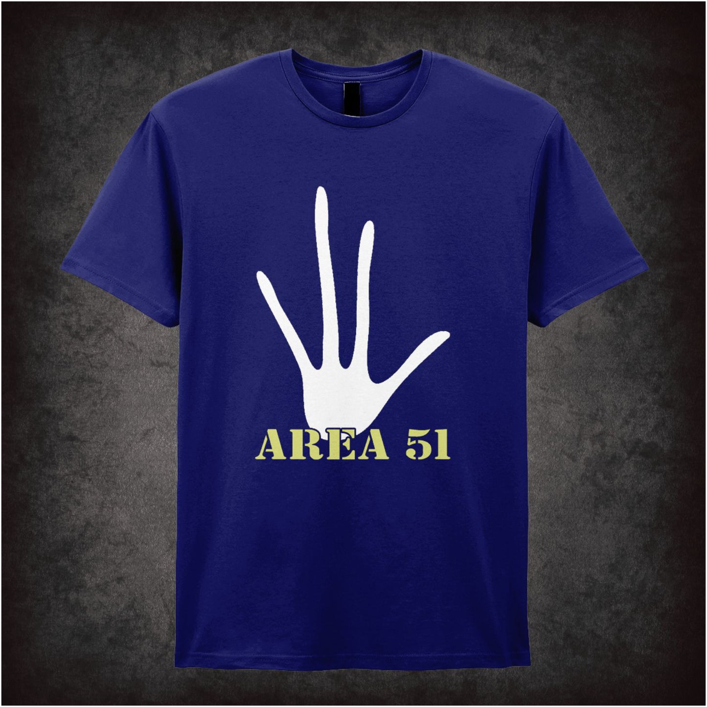 Area 51 Handprint – Cult UFO Graphic T-Shirt