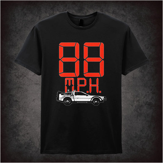 88 M.P.H. – back to the future inspired unisex T-shirt with graphic design
