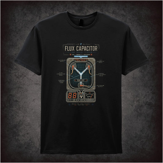 Flux Capacitor diagram T-shirt from Back to the Future