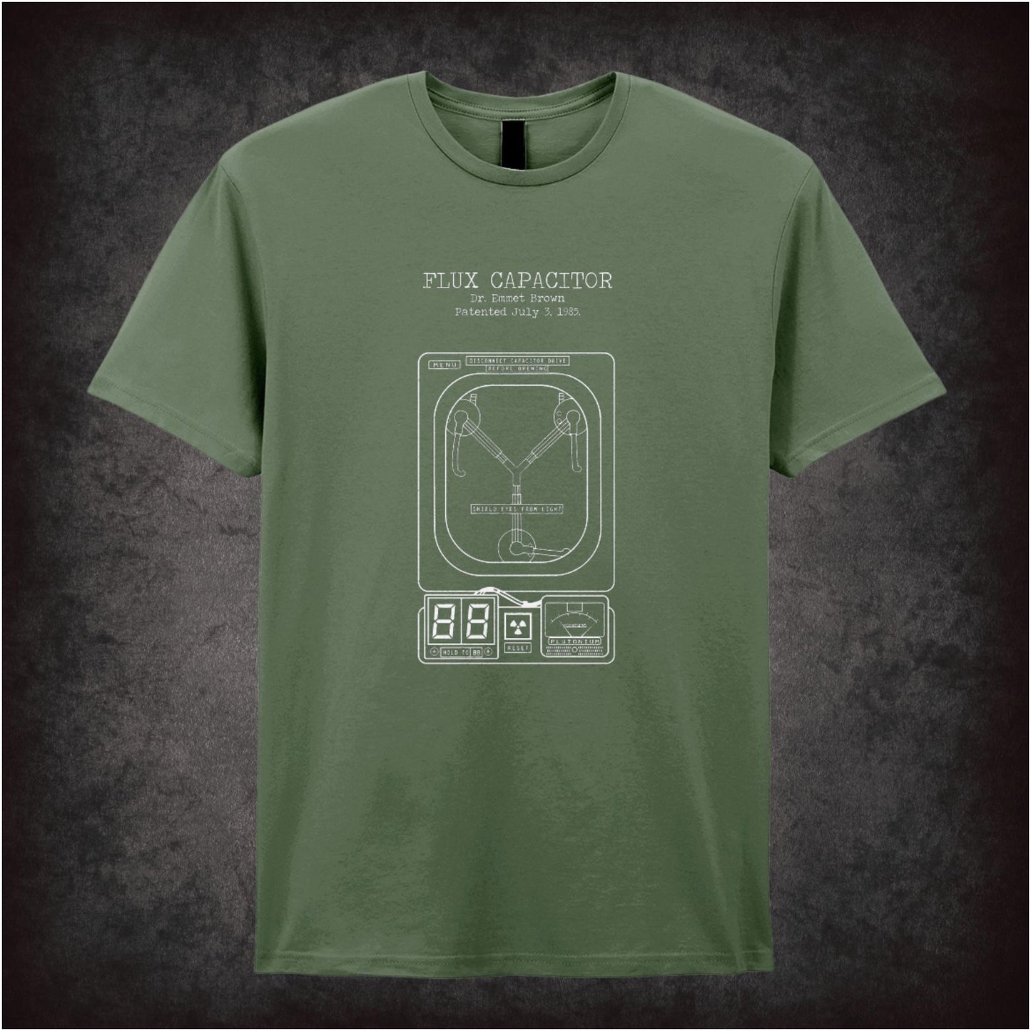 Flux Capacitor diagram T-shirt from Back to the Future