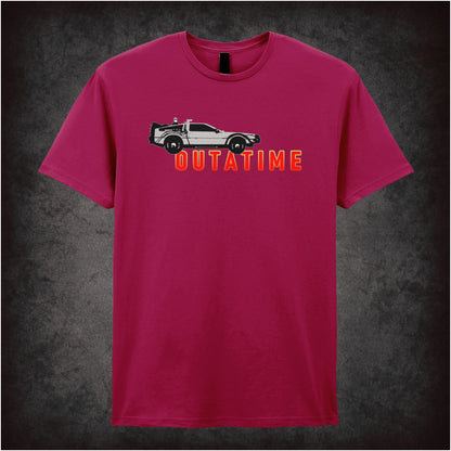 Outatime – Cult Sci-Fi Graphic T-Shirt