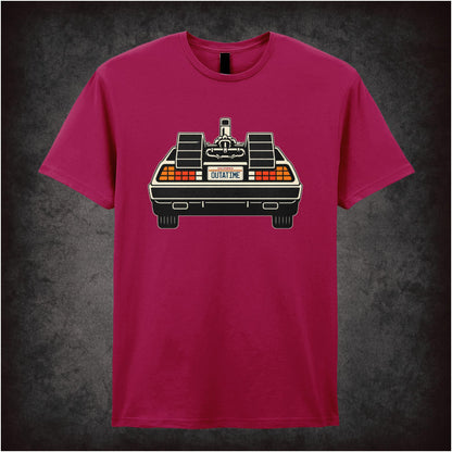 DeLorean car ‘Outatime’ license plate T-shirt from Back to the Future