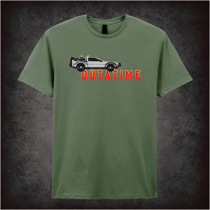 Outatime – Cult Sci-Fi Graphic T-Shirt