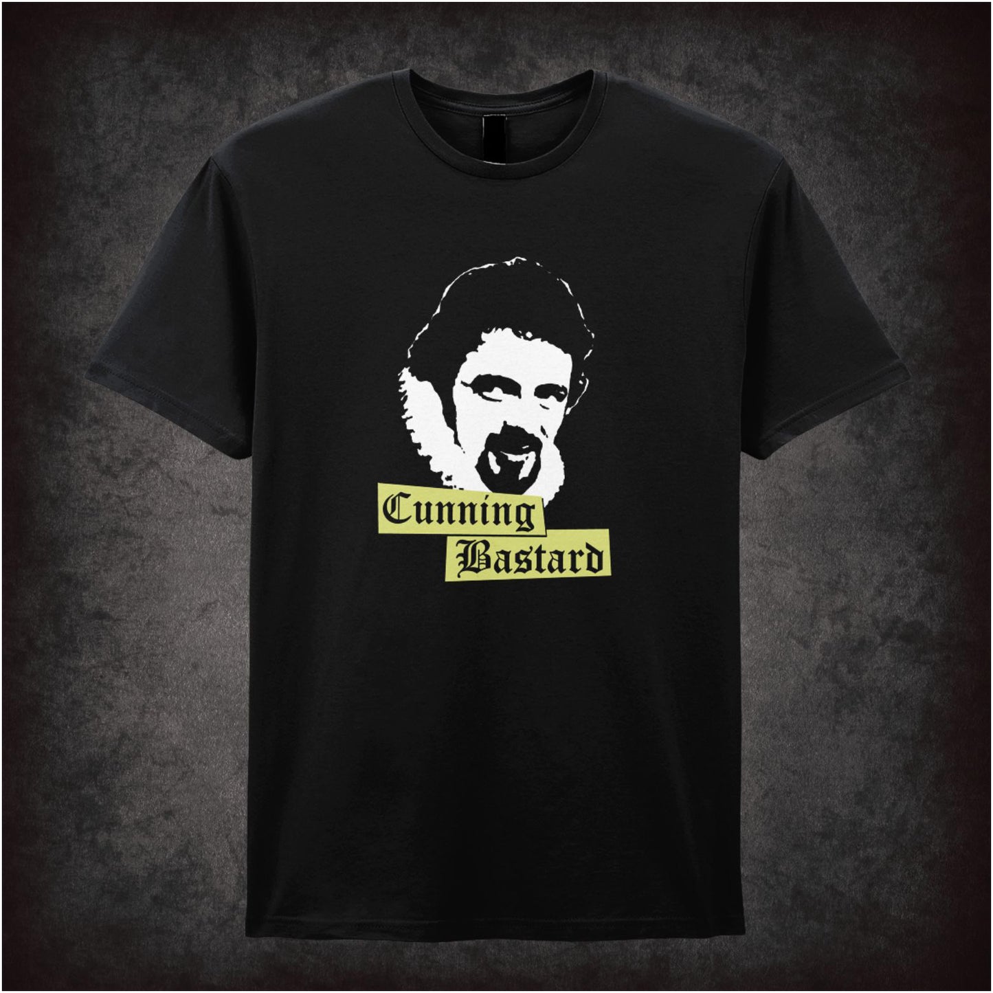 Cunning Bastard – Cult Comedy Graphic T-Shirt