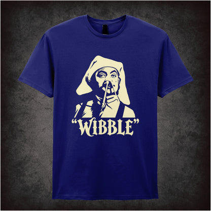 “Blackadder ‘Wibble’ T-shirt in navy from Blackadder II”