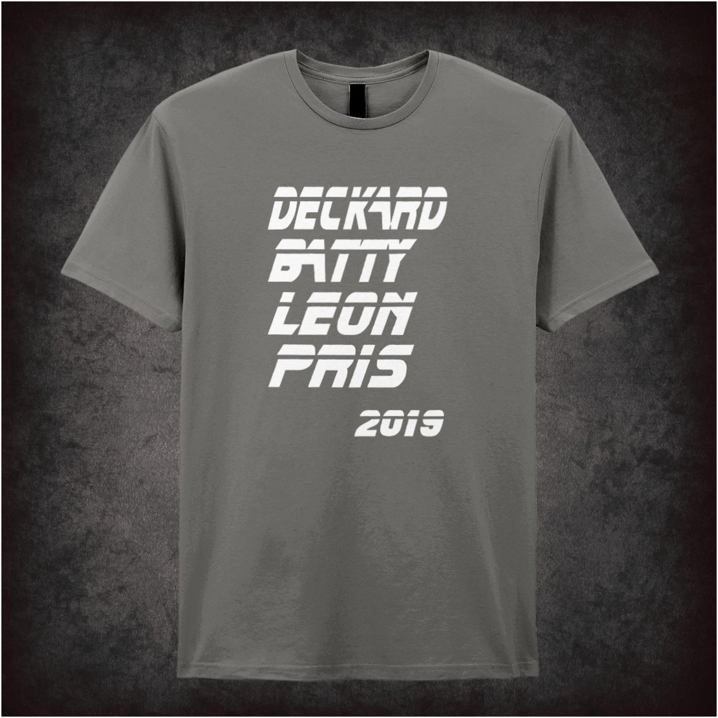 Deckard Batty Leon Pris 2019 Blade Runner inspired unisex T-shirt with graphic design 