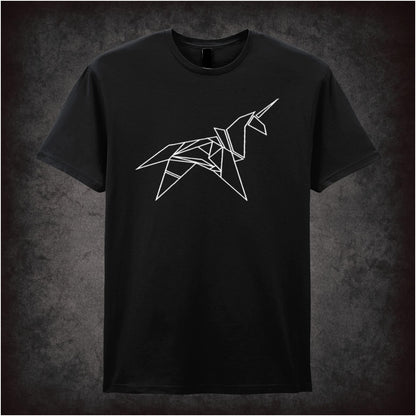Origami Unicorn – Softstyle Unisex Graphic T-Shirt