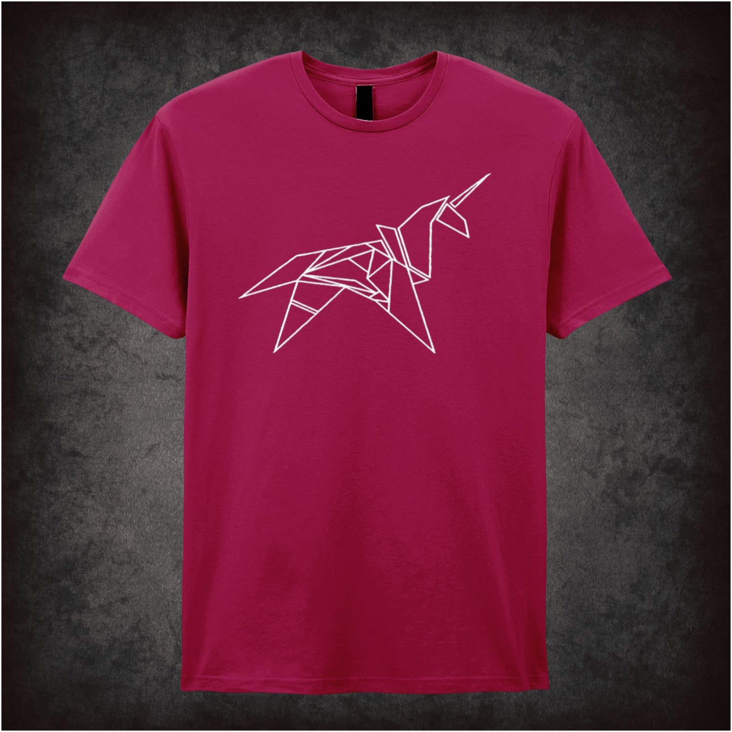 Origami Unicorn – Softstyle Unisex Graphic T-Shirt