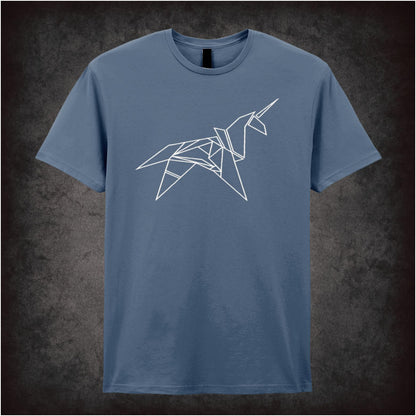 Origami Unicorn Blade Runner inspired unisex T-shirt with graphic design