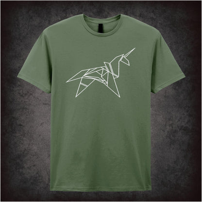Origami Unicorn – Softstyle Unisex Graphic T-Shirt