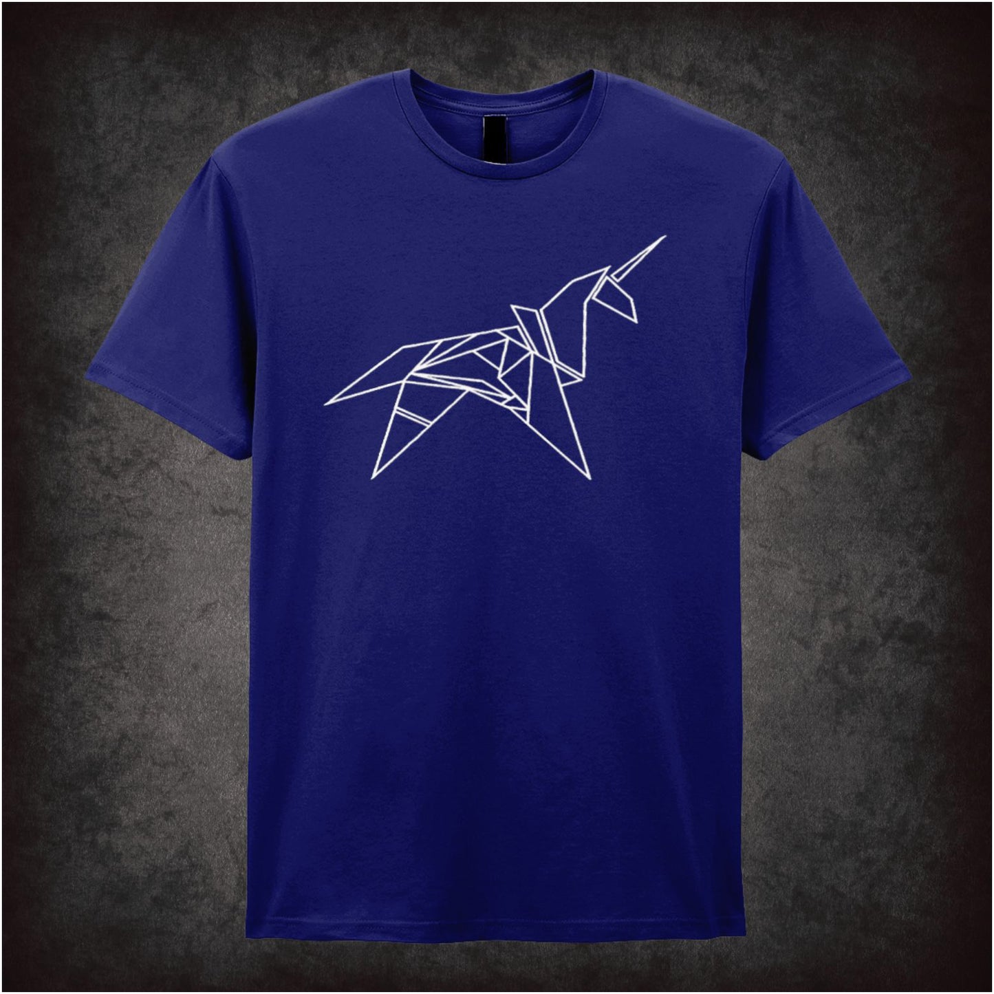 Origami Unicorn – Softstyle Unisex Graphic T-Shirt