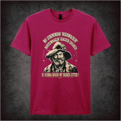 Gabby Johnson ‘no sidewindin bushwhackin’ quote T-shirt from Blazing Saddles