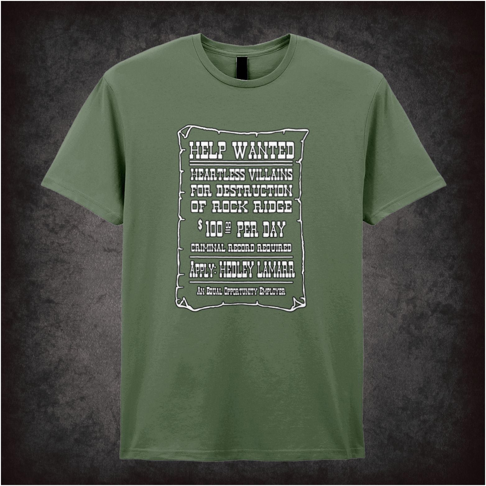 Help Wanted poster Blazing Saddles inspired unisex T-shirt with graphic design