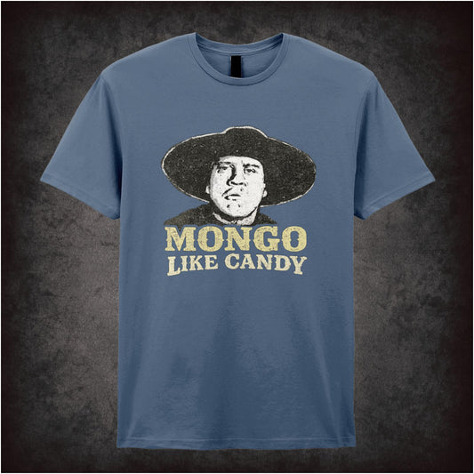 Mongo face ‘Mongo like candy’ quote T-shirt from Blazing Saddles