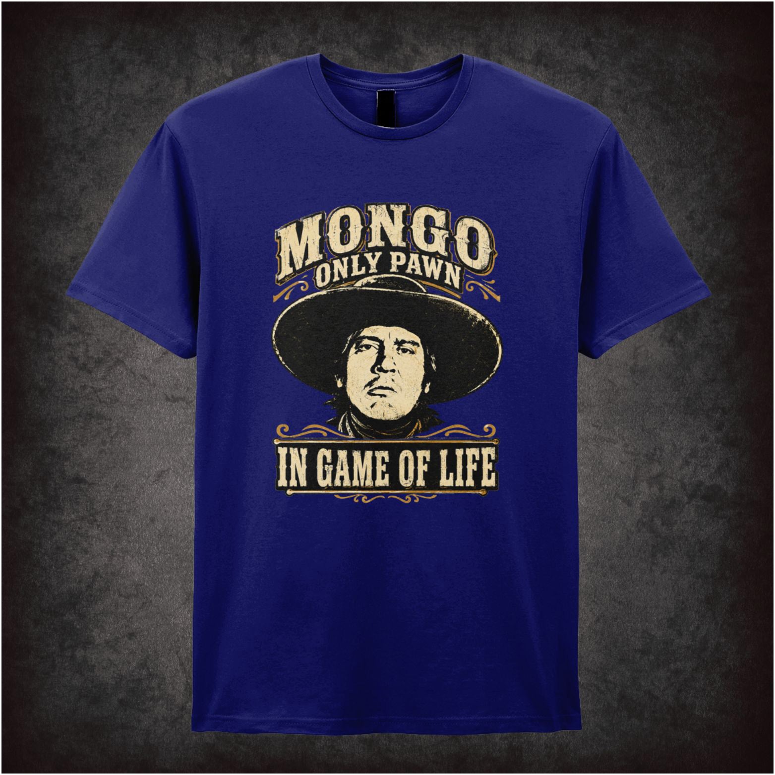 Mongo face ‘Mongo only pawn in game of life’ T-shirt from Blazing Saddles