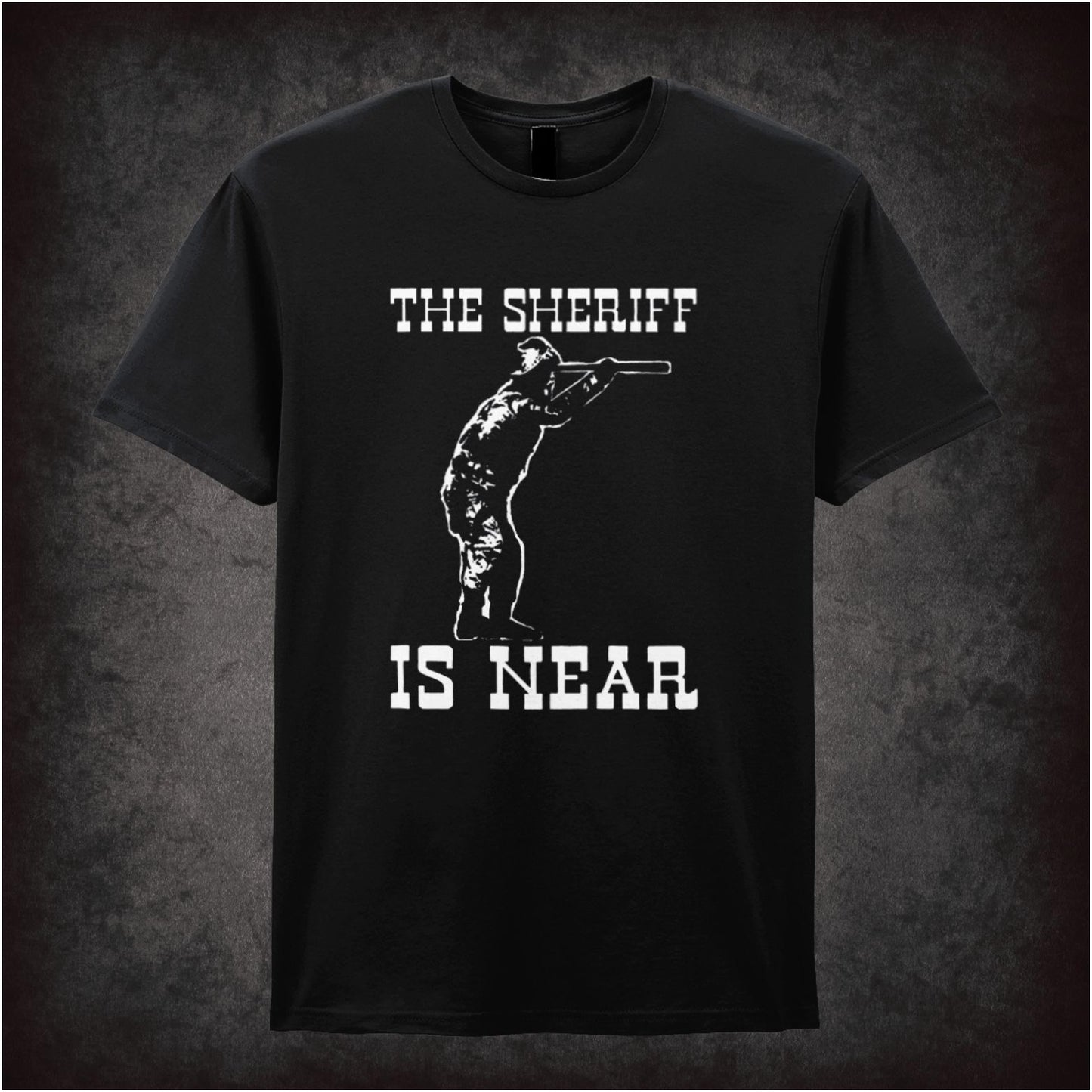 The Sheriff Is Near – Softstyle Unisex Graphic T-Shirt